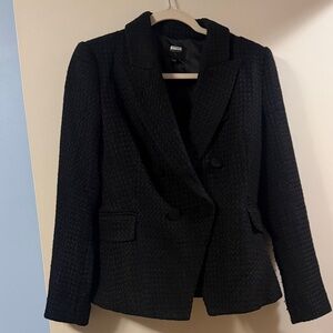 Bardot Textured Black Blazer